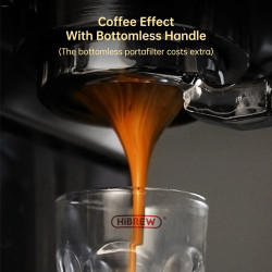 Machine à expresso HIBREW : 20 bars, design fin, dosettes et mouture